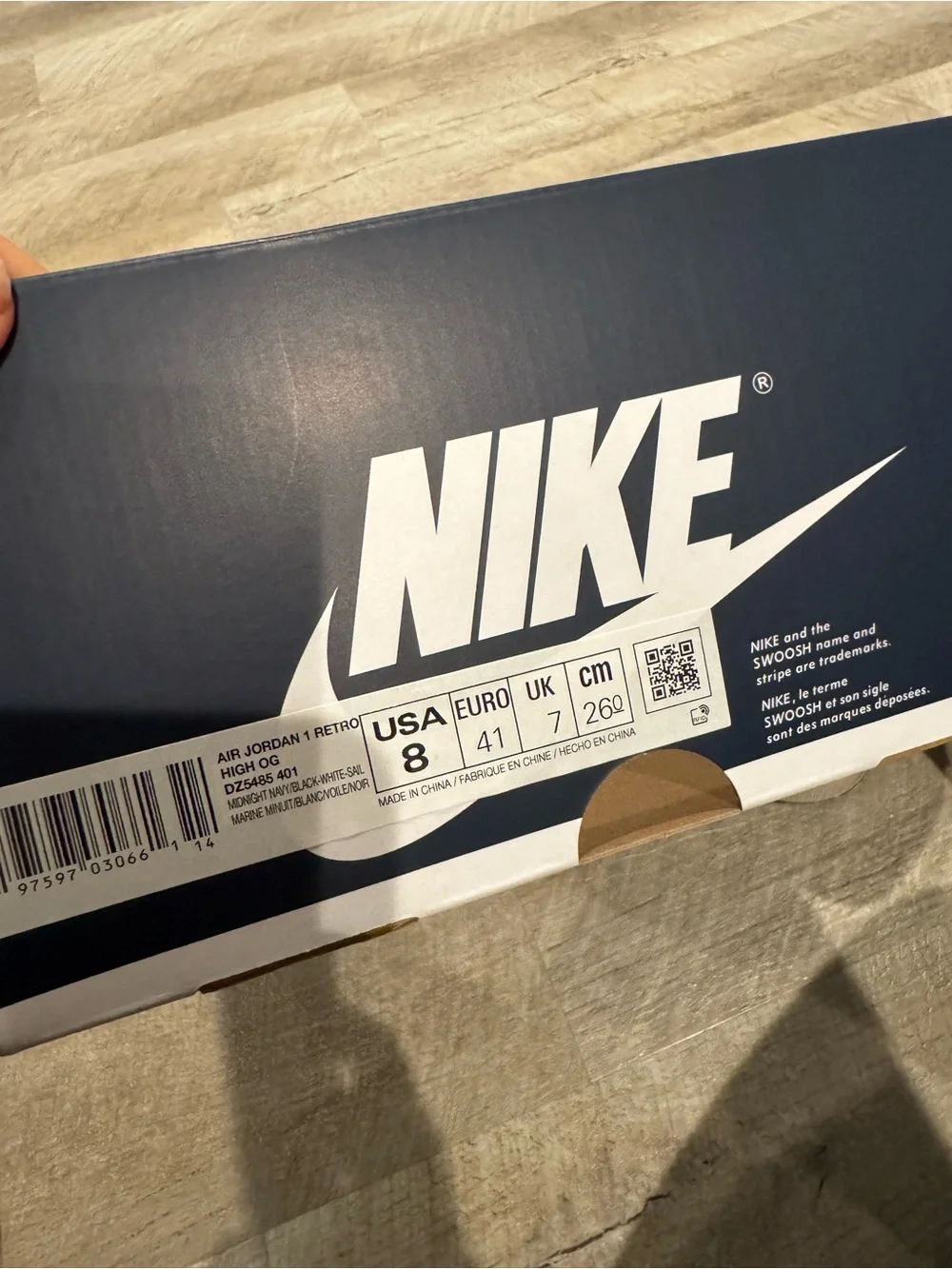 Nike Air Jordan 1 Retro High OG Navy White Black